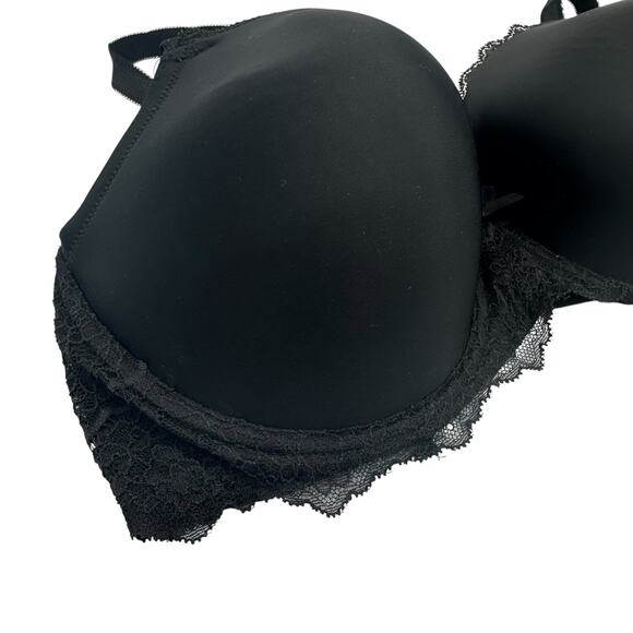 Victoria’s Secret 36DD Dream Angels Lined Demi Black Lace Bra - Picture 3 of 7